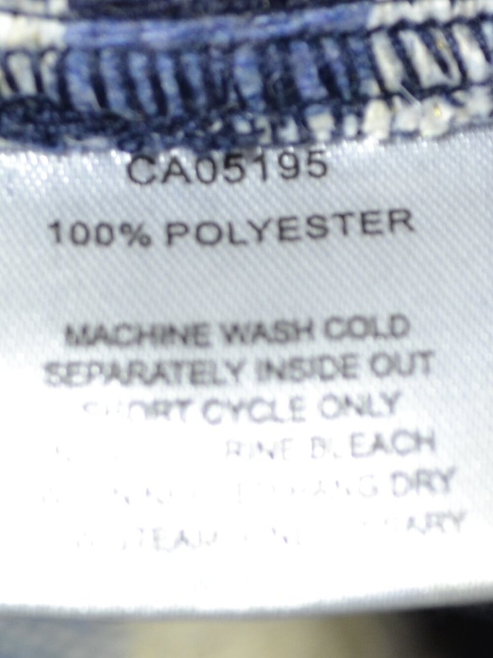 Picadilly Women’s Blue Abstract Plaid Button Front Jacket SZ XL Lightweight NWT - Picture 8 of 9